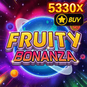 Fruity Bonanza slot tile art on FBM
